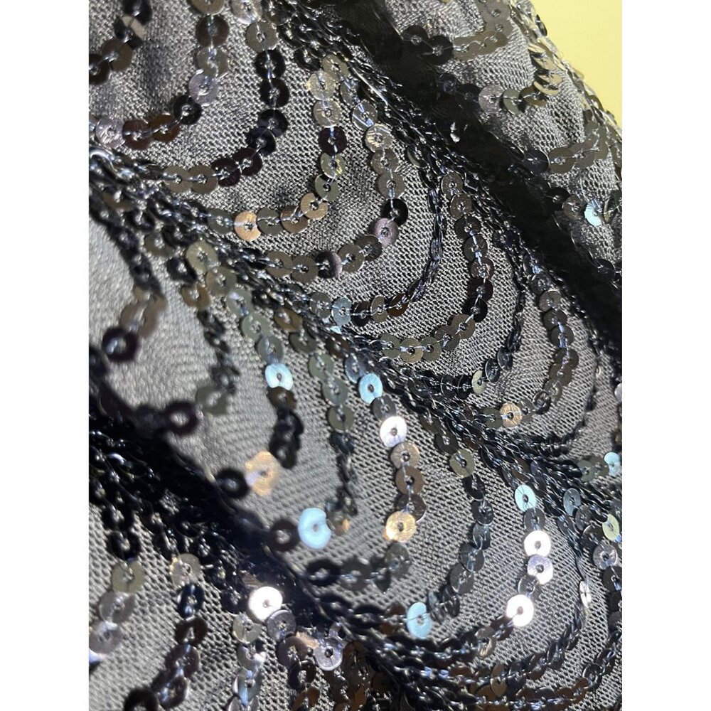 Festive Sequin Romper Blue S Festival Fairy Whimsical Preppy Resort Classic Chic - Picture 5 of 10